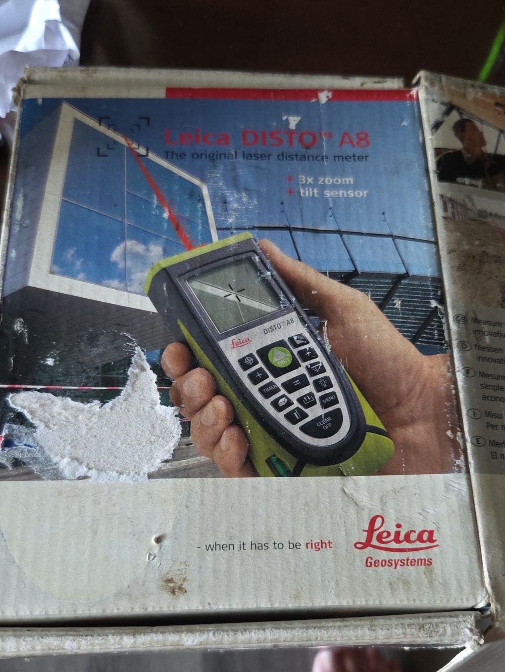 Leica DISTO A8 Laser Distance Meter - Lime Green and Black